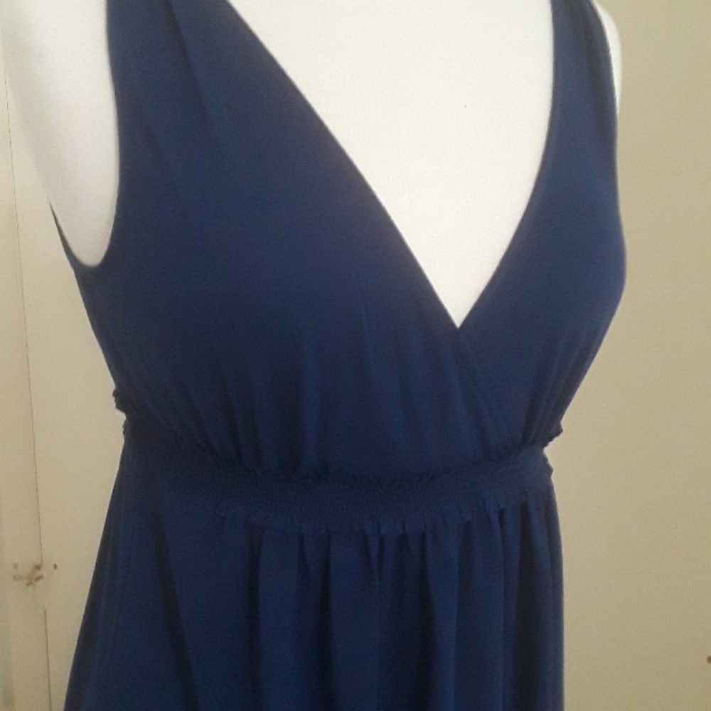 Casual Navy Summer Dress. Ann Taylor Loft NWT